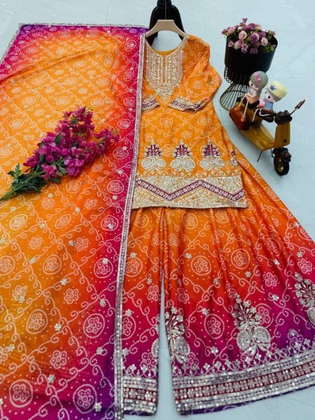 Festive Collection Designer Party Wear Sharara Suit Ready To Wear Collection