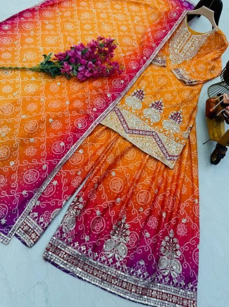 Festive Collection Designer Party Wear Sharara Suit Ready To Wear Collection