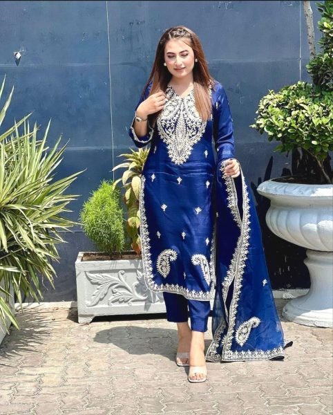 Festive Wear Black Color Full Stitches Salwar Suit Ready To Wear Collection