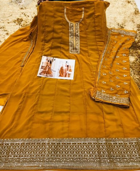 Floor Touch Anarkali Embroidered Suits Anarakali Gown Wholesale