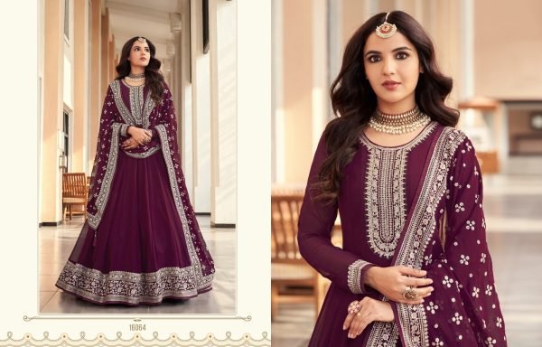 Floor Touch Anarkali Embroidered Suits Anarakali Gown Wholesale
