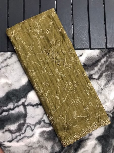 Floral Printed Pure Soft Silk Saree With Beautiful Thread Handwork  Silk Sarees Wholesale