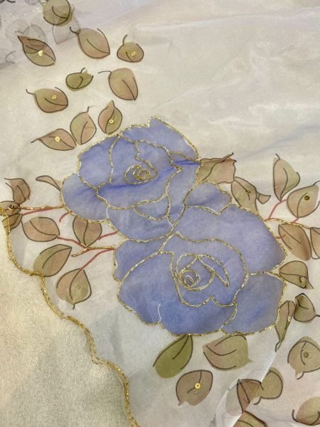 Flower Printed Soft Organza Saree Organza Sarees Wholesale