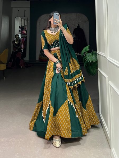 For Festival Season Pure Cotton Printed Lehenga Choli   Navratri Lehnega Choli