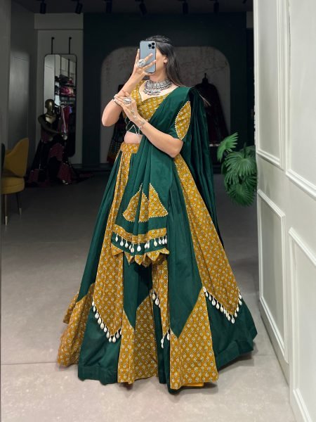 For Festival Season Pure Cotton Printed Lehenga Choli   Navratri Lehnega Choli