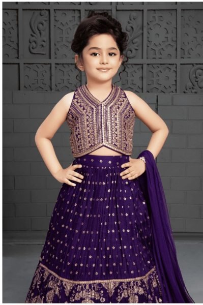For Festival Seasons Cotton Silk Embroidered Cut Work Lehenga Choli  Girls Wear