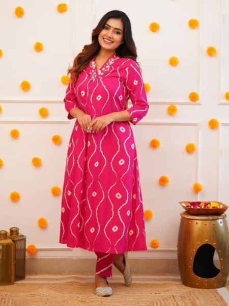 For Special Occation Women Rayon Kurti With Pant  Kurti With Bottom Wholesale