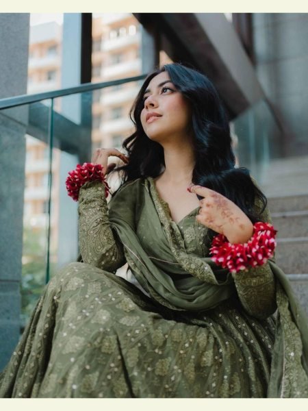 Buy Fox Georgette Siqunce Embroidery Gown with Dupatta Ready To Wear Collection