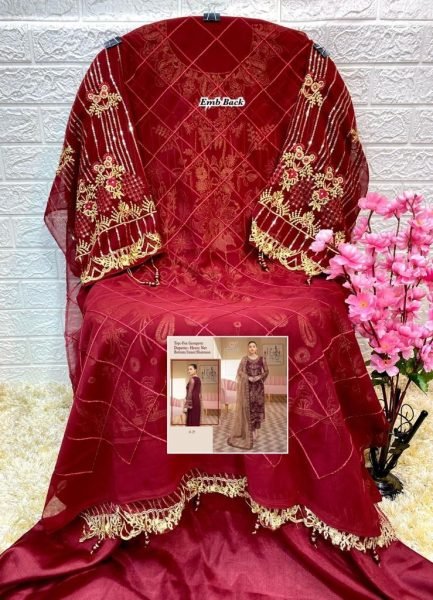 Fox Georgette With Embroidery pakisatani salwar suit Pakistani Suits Wholesale
