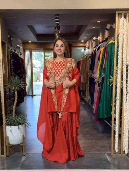 French Crepe Sharara Suit with Designer Shrug Ethnic Wear for Women at Manufacturer Price Ready to Wear Wholesale Collection 