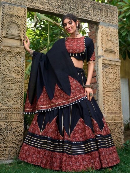 Fully Stiched Cotton Navratri Special Lehenga Choli   Lehenga