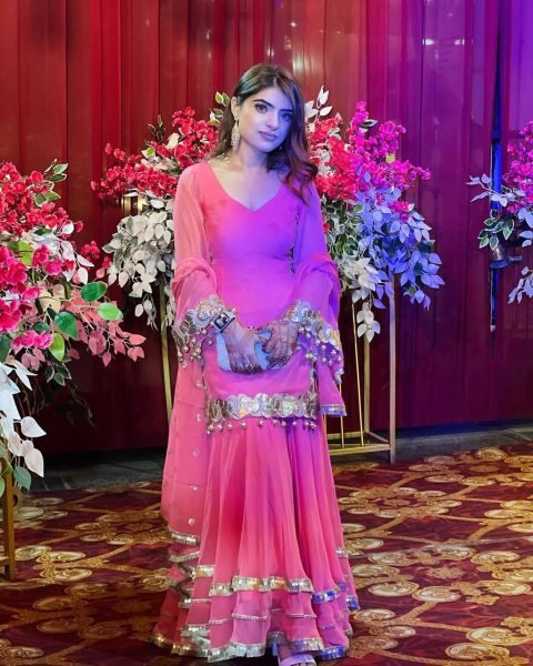 Fully Stitched Heavy Chinnon Silk Sharara Outfit with Embroidered Dupatta For Women Ready To Wear Collection