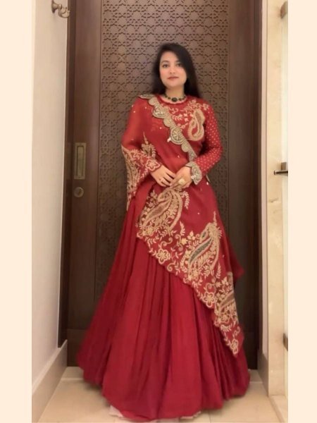 Fully Stitched Party Wear Lehenga Choli with Embroidered Dupatta Bottom New Collection at Wholesale Price 