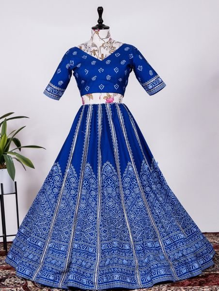 Function Special Silk Lehenga Choli With  Gota Patti and Tassels Work Designer Lehenga Choli