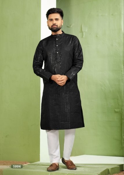 Function Wear Heavy Bannglori Silk Kurta Pajama  Kurta Pajama Wholesale