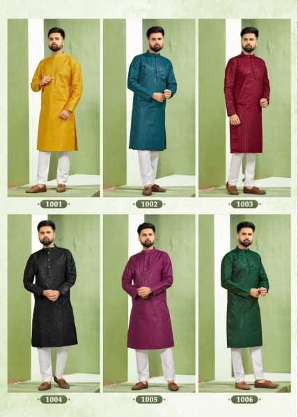 Function Wear Heavy Bannglori Silk Kurta Pajama  Kurta Pajama Wholesale