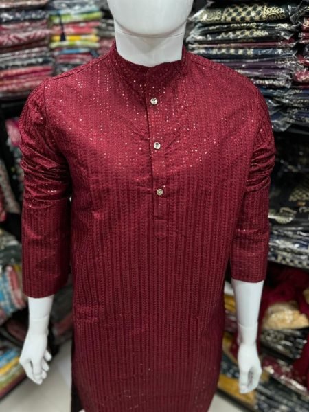 Function Wear Heavy Bannglori Silk Kurta Pajama  Kurta Pajama Wholesale
