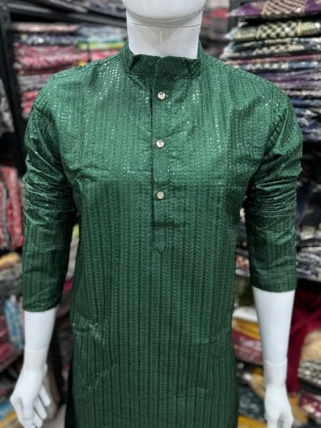 Function Wear Heavy Bannglori Silk Kurta Pajama  Kurta Pajama Wholesale