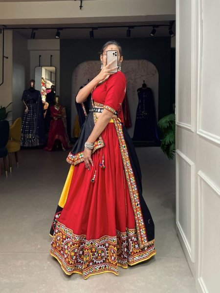 Gamthi And Mirror Work Navratri Lehenga Choli Collection  Navratri Lehnega Choli