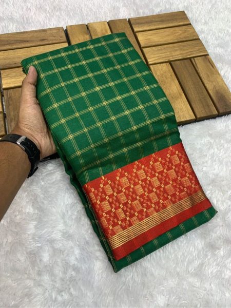 Ganpati Special Cotton Silk Saree For Women Cotton Sarees Wholesale