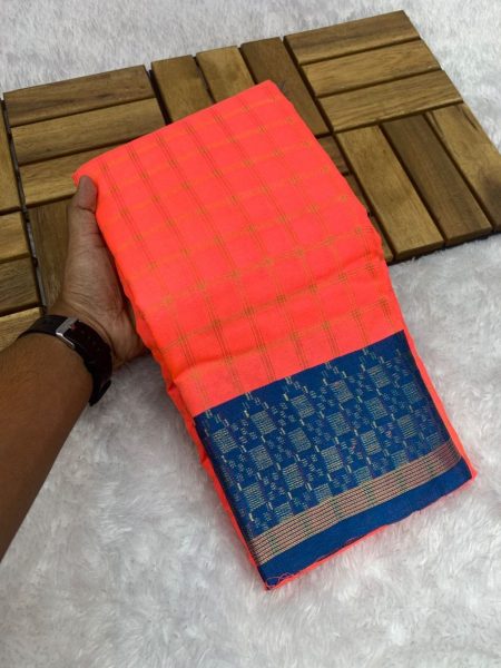 Ganpati Special Cotton Silk Saree For Women Cotton Sarees Wholesale