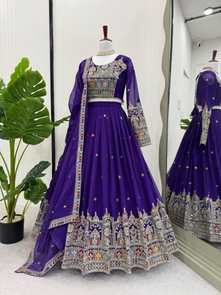 Georgette Lehenga Set Wedding & Partywear with Dori, Sequin & Lace Work Buy Online from Trusted Supplier in India Designer Lehenga Choli