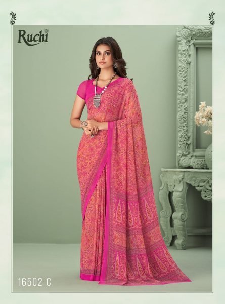 Georgette Printed Saree Georgette Sarees Wholesale