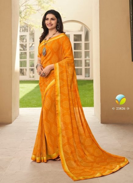 Georgette Printed Saree Georgette Sarees Wholesale