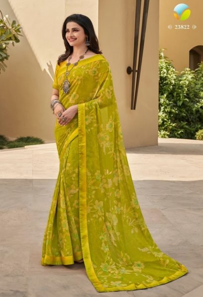 Georgette Printed Saree Georgette Sarees Wholesale