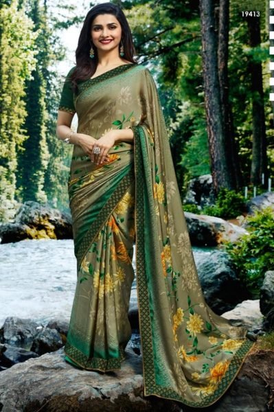 Georgette Printed Saree Georgette Sarees Wholesale