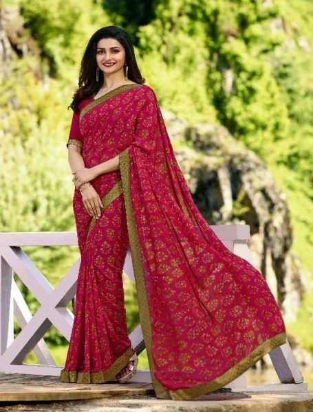 Georgette Printed Saree Georgette Sarees Wholesale