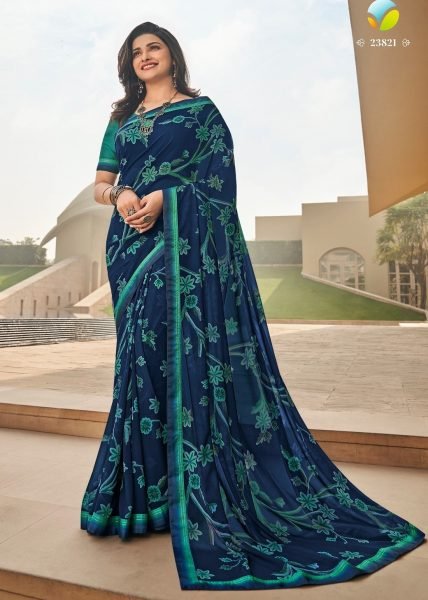 Georgette Printed Saree Georgette Sarees Wholesale