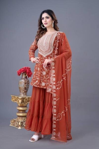 Georgette Wholesale Readymade Sharara Suit For Festival Wear Ready To Wear Collection