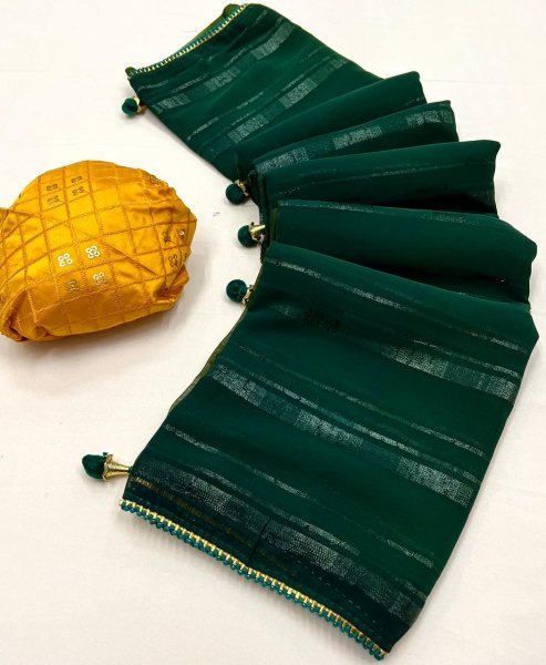 Georgette With Spray Print And Embroidery Sequence  Saree Georgette Sarees Wholesale