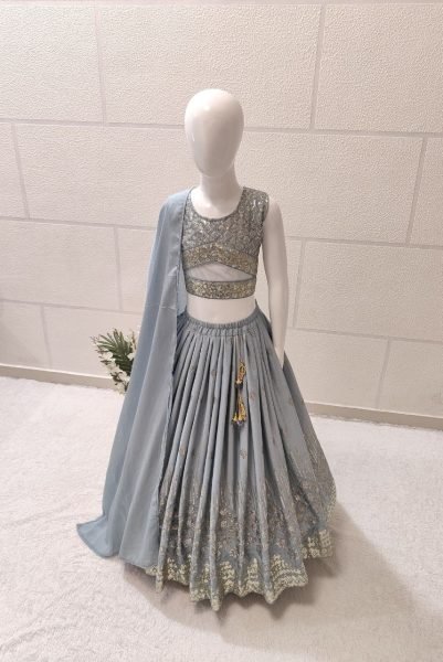 Girls Special Embroidered Faux Georgette Lehenga Choli  Girls Wear