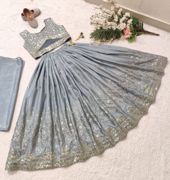 Girls Special Embroidered Faux Georgette Lehenga Choli  Girls Wear