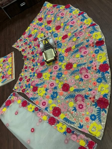 Glamorous Soft Mono Net Lehenga Choli  Designer Lehenga Choli