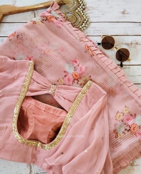 Glorious Georgette With Sequence Work Saree For Women Georgette Sarees Wholesale