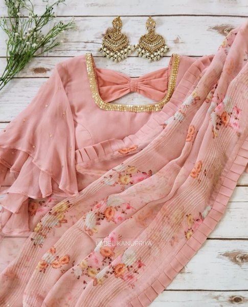 Glorious Georgette With Sequence Work Saree For Women Georgette Sarees Wholesale