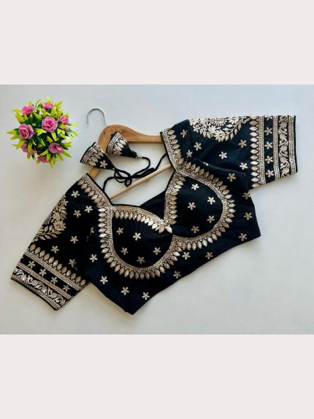 Golden Embroidery With Sequence Blouse Collection  Blouse Collection