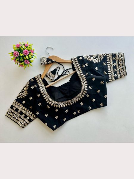 Golden Embroidery With Sequence Blouse Collection  Blouse Collection