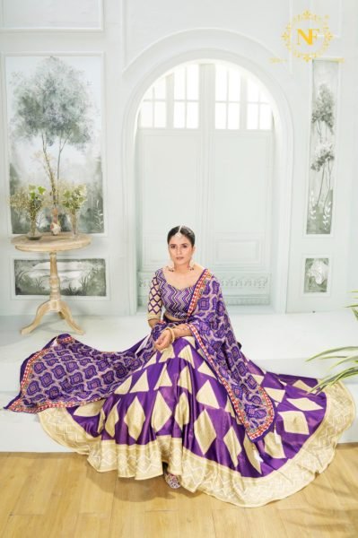 Golden Glow Gota Satin Lehenga Set with Digital Prints Perfect for Weddings   Festivals Wear Designer Lehenga Choli