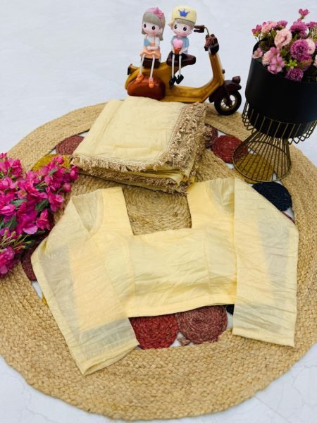 Goldy Crazy Beige Gold Fendy Silk Saree Set Wholesale Pricing Ready To Wear Saree 