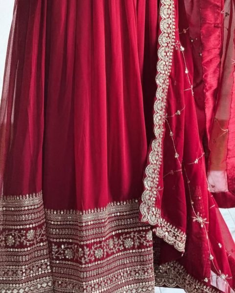 GORGEOUS DESIGNER ANARKALI GOWN WITH DUPATTA SET Ready To Wear Collection