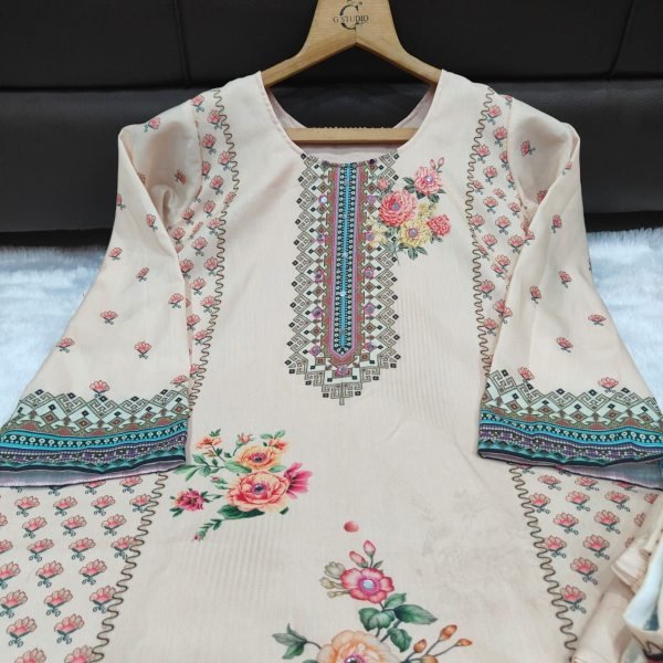 Graceful Festive Look Fully Stitch Maslin Co-Ord Set at Manufacturer Rate CO ORD Sets