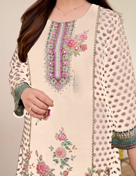 Graceful Festive Look Fully Stitch Maslin Co-Ord Set at Manufacturer Rate CO ORD Sets