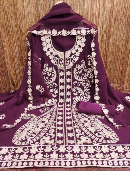 Graceful Georgette Work Drees MAterial Collection At Wholesale Rate Color Set Matching Dress Material Wholesale