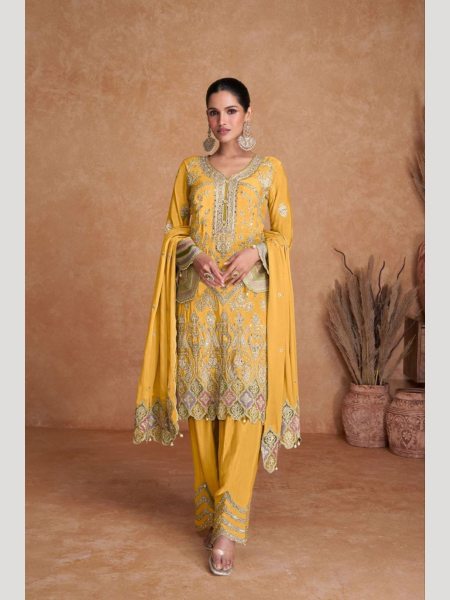 Gulkaya Designer Liyana VOL 1 Real Chinon Salwar Suits Collection Pakistani Suits Wholesale