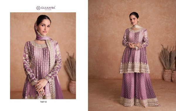Gulkayra Designer Present   Vaani vol 2 Free size Embrodery Sharara Collection  Designer Plazzo Salwar Suits Wholesale