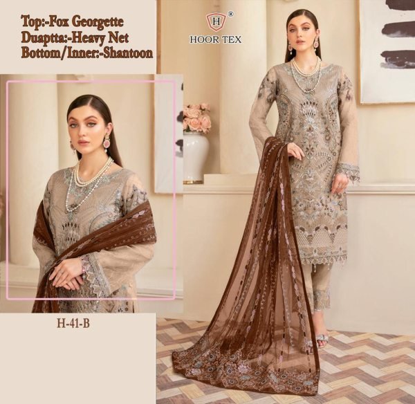 H41 heavy georgette pakisatani suit  Pakistani Suits Wholesale